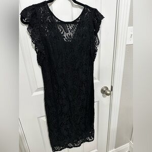 White House Black Market Black Sheath Mini Dress